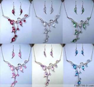 Wholesale 12Sets Stylish Leafage Metal Necklaces  