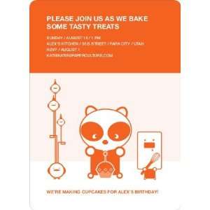  Panda Cupcake Birthday Party Invitation: Health & Personal 