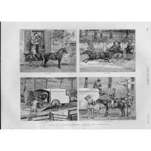    Successful Elopement Old Prints Comic 1893 Romance