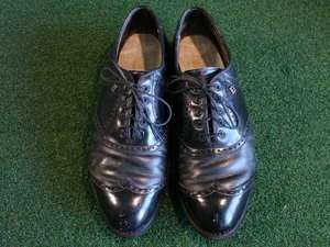 Footjoy Classic FJ golf shoes 81/2 E Black wingtip Blems  