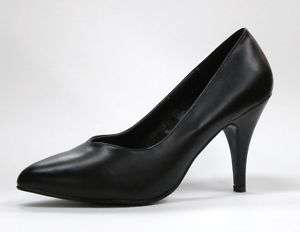 Black Matte Pumps Heels Drag Queen Shoes Wide 12 W  