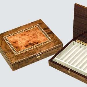  Giglio Italian Wooden Pen Box w/ Tray Rhomb or Frame Decor 