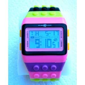  Golden Classic The Lego Block Streetwear Watch Pink and 