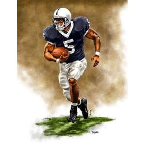  Large Larry Johnson Penn State Nittany Lions Giclee 