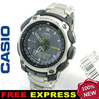 Casio Men Watch PROTREK Titanium Solar Xpress +Box PRG 500T 7D  