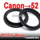 52mm Macro Reverse Adapter Ring For Canon 500D 450D 50D