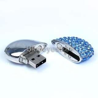 Heart Necklace Jewellery 4GB USB 2.0 Flash Memory Pen Drive Swarovski 