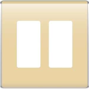   On Q WP5002 SD Studio Double Gang Wall Plate, Sand: Home Improvement
