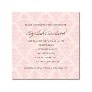    Baby Shower Invitations   Damask Hint: Chenille By Dwell: Baby