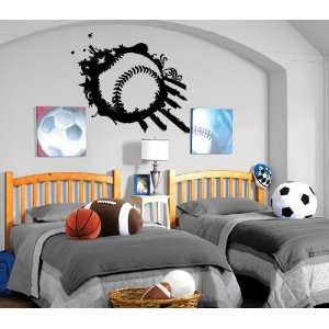 Flying Baseball Stars and Stripes American Pass Time Sports Decor Wall 