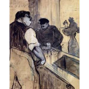 Oil Painting The Bartender Henri De Toulouse Lautrec Hand Painted Ar