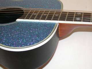 DAISY ROCK Pixie Acoustic Blue Sparkle Guitar 14 6207  