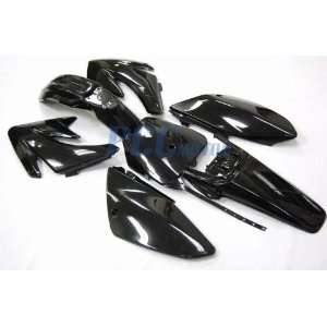   Plastic Body Fairing Kit Parts Honda CRF70   Black: Everything Else