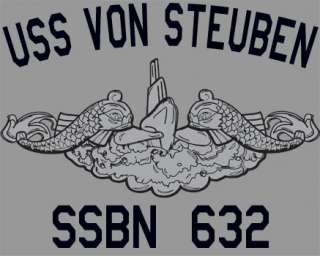 US Navy USS Von Steuben SSBN 632 Submarine T Shirt  