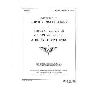   2800  5  51 Aircraft Engine Service Manual: Pratt & Whitney: Books