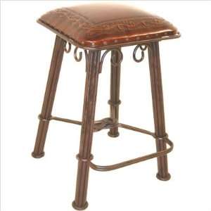   World Trading WIB39ab Classico Western Iron Barstool in Antique Brown