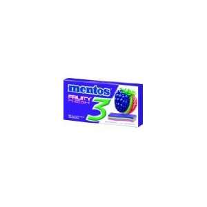 Mentos Chewing Gum 3 Fruity Fresh Blackberry / Kiwi / Strawberry, 3 