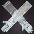 10prs long elbow length white lace satin evening gloves 18