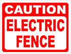 Caution Electric Fence Sign Security Signage Shock