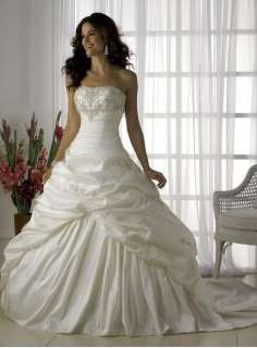 New White wedding dress bridesmaid dresses evening/prom dresses 6 8 10 