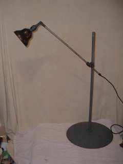 Antique Machine Age Industrial Light Lamp O.C.White Adjustable angles 