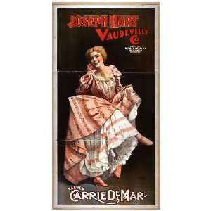  Poster Joseph Hart Vaudeville Co. direct from Weber and 