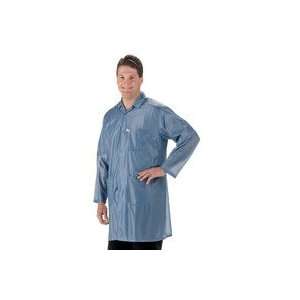   ESD Safe Lab Coat, Standard Sleeves, Blue, Small Electronics