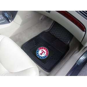   Universal Fit Front All Weather Floor Mats   Texas Rangers: Automotive
