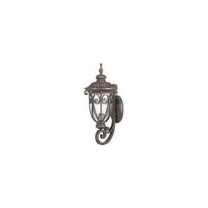  Corniche   1 Light Mid Size Wall Lamp Arm Up W/ Seeded 