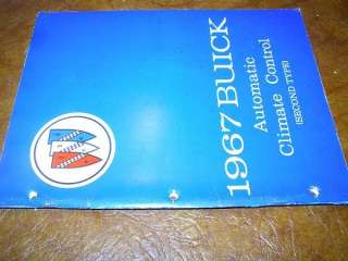 Secondly, is an Original 1967 Buick Automatic Climate Control Manual 
