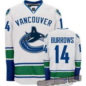 NHL Gear   Alexandre Burrows #14 Vancouver Canucks White Jersey Hockey 