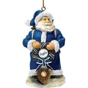 Los Angeles Dodgers MLB Santa Tree Ornament:  Sports 