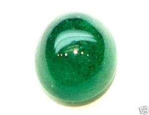   Natural Mined Loose Gem Oval Cabochon Green Emerald 9.7x8x5.5MM  