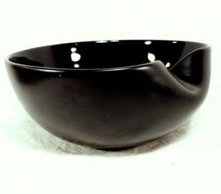 Tiffany & Co Elsa Peretti Fingerprint Ceramic Art Pottery Black Bowl 