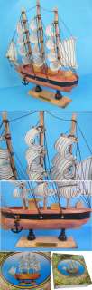 NEW Sail Boat Mini Wooden Ship Model Craft Gift #8035  