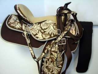15 Western Horse Trail Synthetic Saddle New western pattern print 