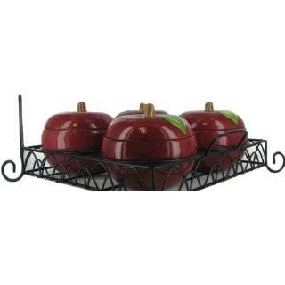 Temp tations Set of 4 Mini Apple Bakers with Holder
