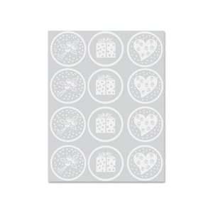  Geographics Embossed Silver Foil Seals