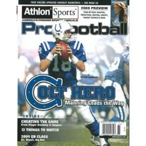 Peyton Manning unsigned 2008 Indianapolis Colts Preseason Pro Football 