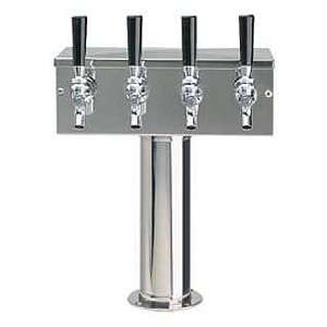   Faucet T Style Draft Beer Tower   3 Inch Column: Kitchen & Dining