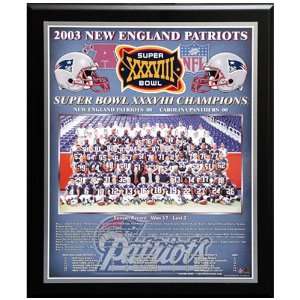 NFL Patriots 04/05 Super Bowl #39 Plaque:  Sports 