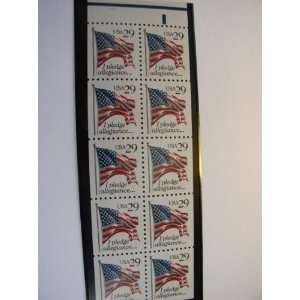  US Postage Stamps, I Pledge Allegiance, S# 2593a, Booklet 