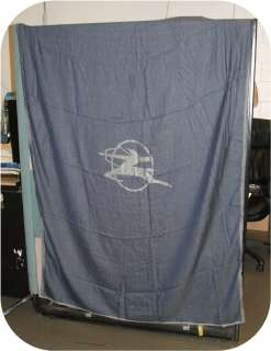 Air India Logo Airline Blanket Cover Throw Blue New  