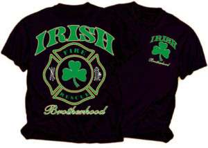 Irish Brotherhood Maltese Cross Shamrock T Shirt  