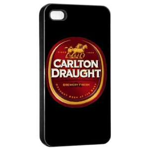  Carlton Draught Beer Logo Case For iPhone 4/4s (Black 