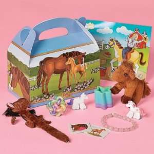  Mare & Foal Filled Treat Boxes   Party Favor & Goody Bags 