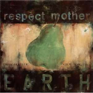 Wani Pasion: 27.5W by 27.5H : Respect Mother Earth CANVAS Edge #1: 3 