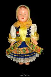 Vintage Beautiful Czechoslovakian Doll * Young Lady  