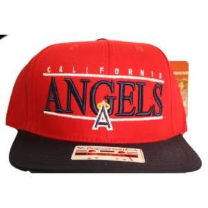 California Angels Two Tone Snapback Adjustable Plastic Snap Back Hat 