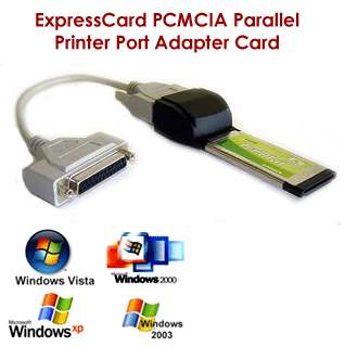 High Speed ExpressCard PCMCIA Parallel Printer PortAdapter For Laptop